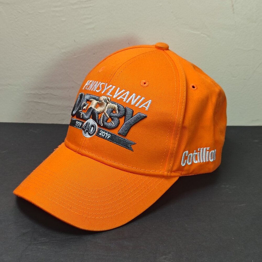 2019 Kentucky Derby Hat Cap Strap Back Cottillion Parxracing‎ Anniversary Orange
